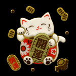 603 Kimono neko koban